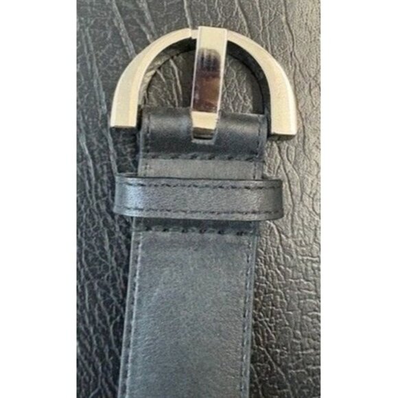 Harley-Davidson Black Leather Belt With Silver Buckle Genuine Leather - Picture 6 of 6